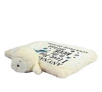 Giftme Personalised ANY NAME I love You To The Moon And Back Teddy Bear Soft toys Birthday Present. (Lamb)