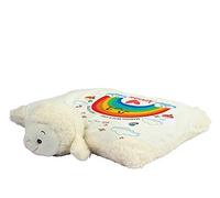 Giftme Personalised Butterfly with Rainbow cloud art Sending you a Hug Just for you Long Distance,Lockdown, Quarantine Teddy Bear Soft toys. (Lamb)