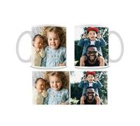 Giftme Personalised with Two Photos/Multi Photo Printed Collage Mug, 11oz White Ceramic Mug, Any Special Occasion Novelty Gift Coffee Tea Mug. (2 Photo)