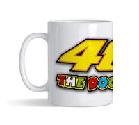 Giftme Rossi 46 The Doctor Dr 46 Birthday, Christmas Coffee Tea Mug Unique 11oz White Ceramic Mug.