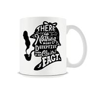 Giftme Sherlock Mug for Men Gift, Borthday, Christmas Coffee, Tea Mug Unique 11oz White Ceramic Mug.