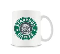Giftme Star Pugs Coffee, Birthday, Christmas Coffee Tea Mug Unique 11oz White Ceramic Mug.
