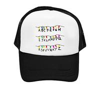Giftme Strange Thing ABCD Birthday, Christmas, Secret Santa Adjustable Republican Fit Mesh Baseball Cap Patriots Hat Trucker hat Cap. (Black)