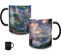 Giftme Tangled - Rapunzel I See Light Tomas Kinkad Painting Heat Reveal Birthday Coffee Tea Mug Unique Magic Mug Ceramic Mug.