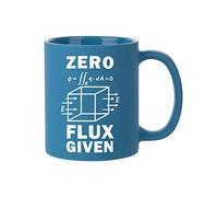 Giftme Teachers Gift Science Nerd Zero Flux Given Gauss Law Physics Science Birthday, End of Term, Thanks-Giving Coffee Tea Mug 11oz Full Coloured Frosted Ceramic Mug. (Light Blue)