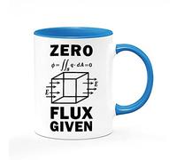 Giftme Teachers Gift Science Nerd Zero Flux Given Gauss Law Physics Science Birthday, End of Term, Thanks-Giving Coffee Tea Mug 11oz Inside Coloured Ceramic Mug. (Blue)