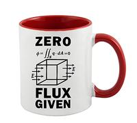 Giftme Teachers Gift Science Nerd Zero Flux Given Gauss Law Physics Science Birthday, End of Term, Thanks-Giving Coffee Tea Mug 11oz Inside Coloured Ceramic Mug. (Red)