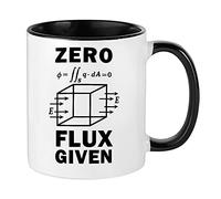 Giftme Teachers Gift Science Nerd Zero Flux Given Gauss Law Physics Science Birthday, End of Term, Thanks-Giving Coffee Tea Mug 11oz Inside Coloured Ceramic Mug. (Black)