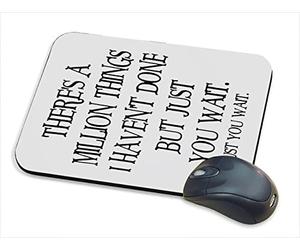 Giftme There's a million things i haven't done But Just You Wait Hamilton Musical Birthday Mouse Pad PC Computer Mat Desk Mat Work-Desk-Office/Daily use Computer Accessories.