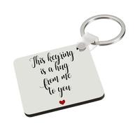 Giftme This keyring Is a Hug From me To You, Key Ring Keychain A5, MDF Key ring. (MDF Keyring) (MDF Keyring)