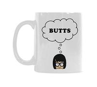 Giftme Tina Ruth Belcher Bob's Burgers Christmas Coffee Mug Coffee Tea Mug Unique 11oz White Ceramic Mug.