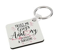 Giftme Trust Me I Watch I'm Basically A Surgeon Birthday Secret Santa Key Ring Keychain MDF Key ring Keepsake, Family, Sentimental present.