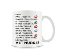 Giftme Vet Nurse - I Am A. Vet Nurse Vet Coffee Mug Coffee Tea Mug Unique 11oz White Ceramic Mug.