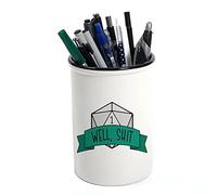 Giftme Well Shit DnD theme RPG Gamer, Birthday, Christmas Desk accessories Pen/Pencil Pot Makeup Pot Brushes Holder Stuff Storage Pot.