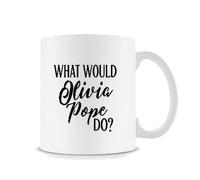 Giftme What Would Olivia Pope Do, Scandal Mug, Funny Gift, Coffee Tea Mug Unique 11oz White Ceramic Mug.