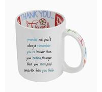 Giftme Words to Remember - A Daily Dose of Strength and Belief, Thank You Art Inside Printed 11oz Mug.