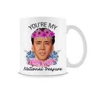Giftme You're My National Treasure Coffee Mug, Nicolas Cage, 11oz Coffee, Tea, Ceramic Mug.