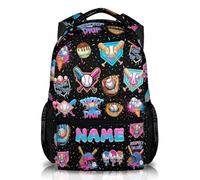 GiftoFLUX Personalised Baseball Backpack for Kids - With Custom Name Personalisation, Robust & Easy to Carry Design, and Generous Storage Space for School Days and Youth Sports Training