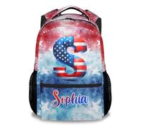 GiftoFLUX Personalised Girls Backpack with Name, 17 Inch Large Capacity - Portable School Bookbag for Girls Ages 3-6 Years Old, Ideal for School, Travel, Daycare & Preschool