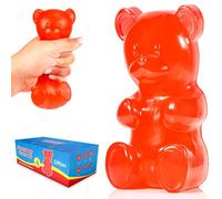 Gifton - Gummy Bear Stress Ball Helps with Anxiety Relief - Novelty Design Gift for Boy Girl Men Women Teen Kids - Funny Birthday Present Christmas Stocking Filler Rubber Toys (1 Supplied)