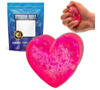 Gifton - Heart Stress Relief Ball ADHD Anxiety Nice Hand Finger Grips Physio Therapy - Sensory Toy Gift for Kids Adults Men Women Teen Birthday Present for Girl Boy Christmas Stocking Filler