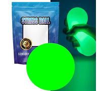 Gifton - Neon Glow DNA Stress Relief Ball - Novelty Fidget Toy for ADHD Anxiety Physio Therapy - Gift for Men Women Teen Kids Adults - Birthday Present for Boy Girl Christmas Stocking Filler