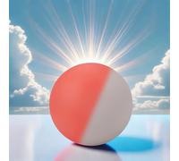 Gifton - Real Stress Ball Glow in a Sun - Squeeze Hand Therapy Finger Wrist Arthritis Physio Exerciser - Gift For Women Men Adults Kids Boys Girls Teens - Christmas Stocking Filler (1 Pack)