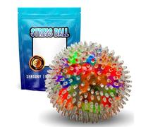 Gifton - Spiky Stress Relief Ball for Aduls - Novelty DNA Sensory Squeeze Soft Fingers Wrist Exercise Ball for Anxiety Autism Bad Habits