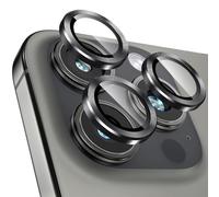 Giftorld Camera Lens Protector for iPhone 16 Pro/16 Pro Max,Aviation Aluminum 3D Ring,9H Tempered Glass,Night Circle,No Bubble,HD Clarity,Case Friendly,Easy Installation