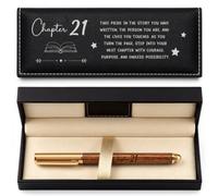 Giftota 21st Birthday Gifts for Women Men, Chapter 21 Gift for Her Him, 21st Gel Pen with Exquisite PU Pen Box, 21 Year Old Bday Decoration Gift Ideas for Best Friends Son Daughter Family