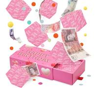 Giftota Birthday Money Gift Box Explosion With Confetti - Pop Up Exploding Box for Cash Celebrations