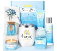GiftPeak birthday gifts for women, relaxing spa gift basket ocean fragrance for women, gifts for women, mom, wife, sister, friends, personal care gifts, bathroom