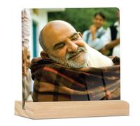 Giftplease Neem Karoli Baba ji Tabletop Photo Frame with Wooden Stand | Desk for Home & Office Decor Spiritual Inspirational Gift Elegant Display Pictures GMP_102