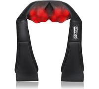 GiftPlus Shiatsu Neck & Back Massager with Heat - Deep Tissue 5D Kneading Massage - Electric Shoulder Massager for Neck, Back, Waist, Leg, Calf, Foot, Arm, Full Body - Pain & Stress Relief