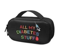 GIFTPUZZ Insulin Cooler Travel Case All My Diabetes Stuff Insulin Package Insulated Diabetic Bag Creative Medication Cooler Bag for Insulin Pens