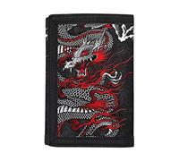 GIFTPUZZ Kids Wallets for Girls Boy Trifold Wallets for Teens Birthday Gifts RFID ID Cash Slim Small Wallets, Red Dragon, One Size, Modern