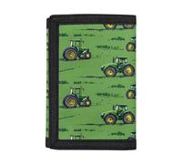 GIFTPUZZ Trifold Wallet for Teen Girls Boys Wallet Credit Card Holder RFID ID Cash Slim Small Wallets with Coin Pocket, Car Green, One Size, Modern