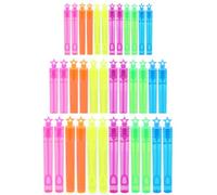 GIFTRIX 36 Pack Bubble Tubes - Neon Star Bubble Wands 4ml, Party Bag Fillers Bulk, Wedding Favours, Kids Party Supplies, Stocking Fillers, Loot Bag Fillers
