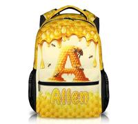 GiftRomance Personalised Kids Backpack with Name & Initial | Custom Children's School Bag, Durable Oxford Fabric Rucksack for Boys and Girls, Nursery & Primary School