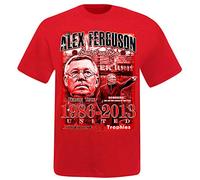 GIFTS 4 ALL Alex Ferguson Manager & United Legend Trophy T-Shirt, Alex Ferguson Manager T-Shirt, Fergie United Manager T-Shirt, Alex Ferguson Roll of Honour T-Shirt (Small) Multi