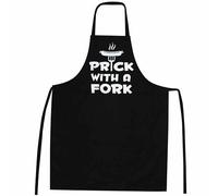 GIFTS 4 ALL New Mens Prick With a Fork Chef BBQ Apron, Mens Head Chef & Cooks Apron for Kitchen or BBQ, Mens BBQ & Kitchen Apron, Novelty Chefs Apron