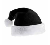 GIFTS 4 ALL Notts County Christmas Santa Hat, Notts County Xmas Santa Hat, Black & White Christmas Football Santa Hat