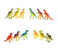 24 Piece Dinosaurs Play Set, Mini Dinosaur Figures Plastic Dinosaur Toys Model, Realistic Dinosaur Figures Cake Topper Dinasaur Party Decorations for Kids