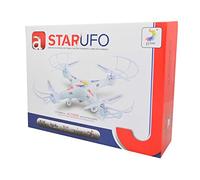 Gifts 4 All Occasions Limited SHATCHI-1367 Star UFO Quadcopter RC Helicopter 6 axis 3D Tumbling HD Camera, Multi