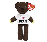 GIFTS 4 ALL Official I Love Mister Bean Beanie Teddy, Mr Bean Cute Knitted 25cm Beanie Bear, (Mr) Bean Ted Bear With T-Shirt, Bean Beany Bears