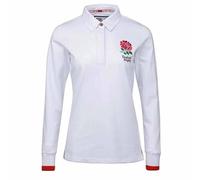 GIFTS 4 ALL Official Ladies England Rugby Fans Replica Shirt, Ladies England Shirt, Womens English Red Roses Rugby Top (UK, Alpha, S, Regular, Regular, White)