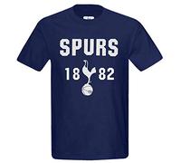 GIFTS 4 ALL Official Spurs Football Crest T-Shirt, Spurs Fans Casual T-Shirt, Spurs Football T-Shirt, Spurs Tee, Spurs Crest Souvenir T-Shirt (UK, Alpha, M, Regular, Regular, Navy Blue, Spurs)
