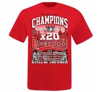 GIFTS 4 ALL Unisex Liverpool 2025 English League Champions T-Shirt, Liverpool 2025 Football Champions T-Shirt, Liverpool 2025 Champs Tee (UK, Alpha, S, Regular, Regular, RED)