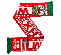 GIFTS 4 ALL Wrexham USA Fan Club Scarf, Red Dragons Souvenir, 145cm Acrylic Scarf