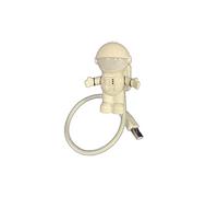 Gifts 4 Guys Astronaut Mini LED USB Charging Lamp Portable Spaceman Shape Keyboard Light Flexible Adjustable Position Reading Desk Lamps for Student Office Computer Worker